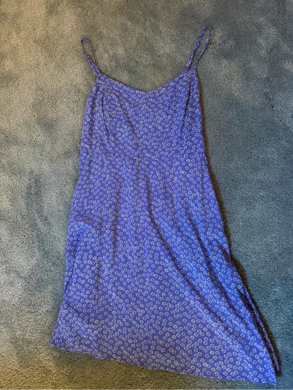 SO Blue Floral Slip Dress